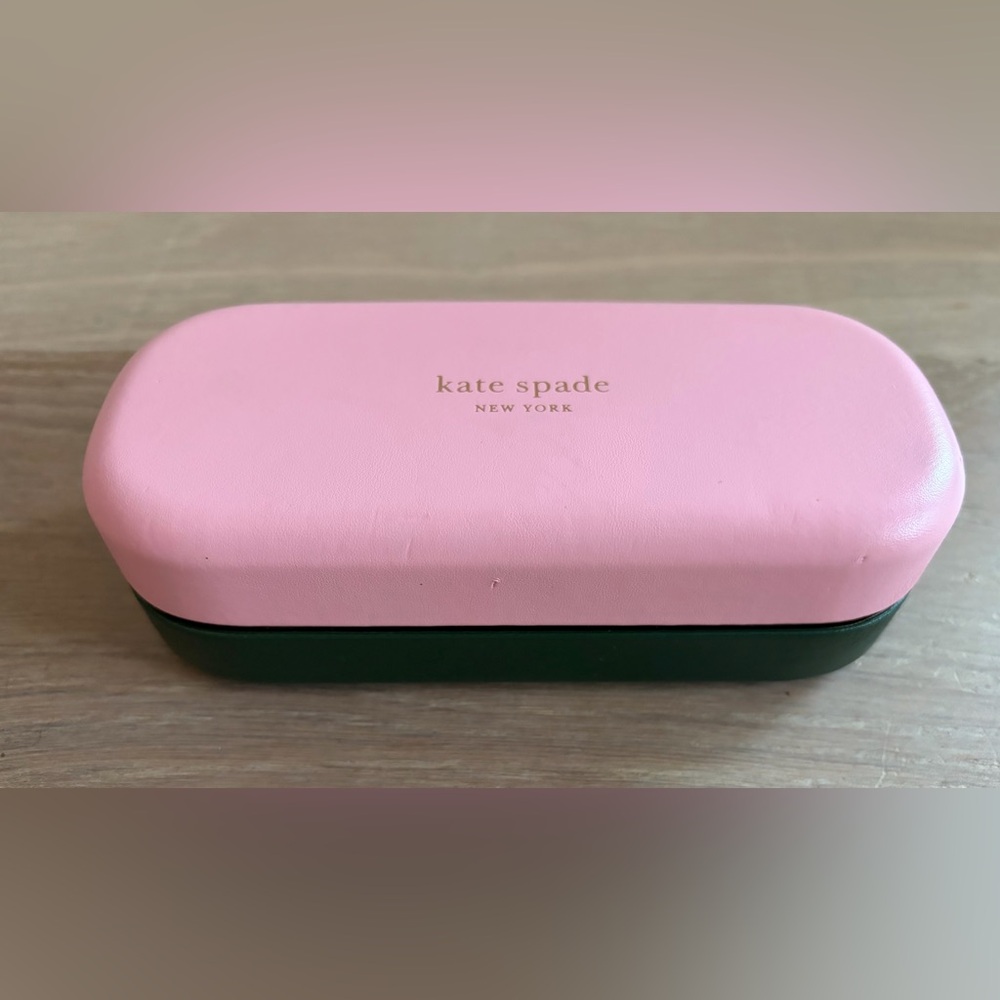 Kate Spade pink green sunglasses cases